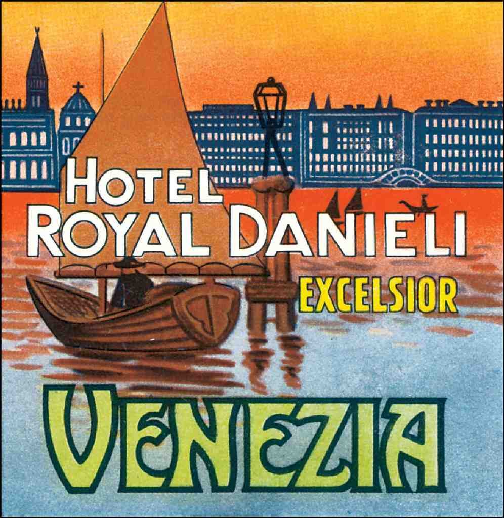 Danieli Luggage Label Vintage A4 Photo Print