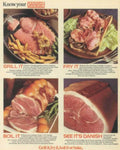 Danish Meat Product Vintage Retro Advert Poster A4 Photo Print