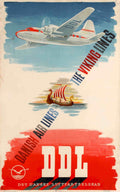Danish Viking Dc3 Vintage Retro Advert Poster A4 Photo Print