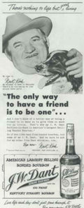 Dant Cowboy Bourbon Vintage Retro Advert Poster A4 Photo Print