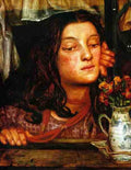 Dante Gabriel Rossetti Girl At A Lattice A4 Photo Print