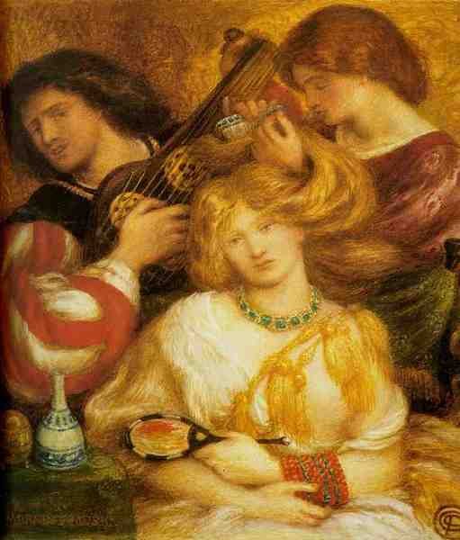 Dante Gabriel Rossetti Morning Music A4 Photo Print
