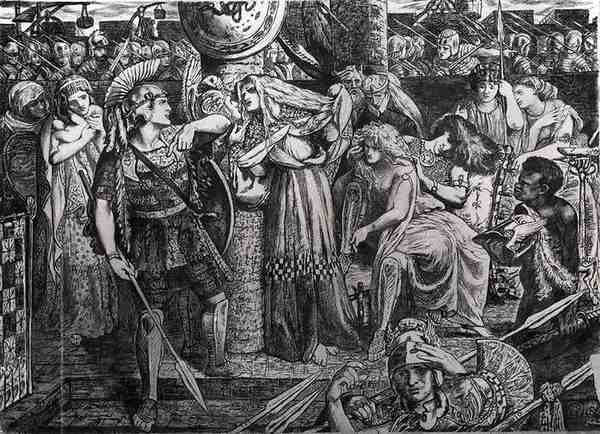 Dante Gabriel Rossetti Rosseti Dante Gabriel Cassandra A4 Photo Print