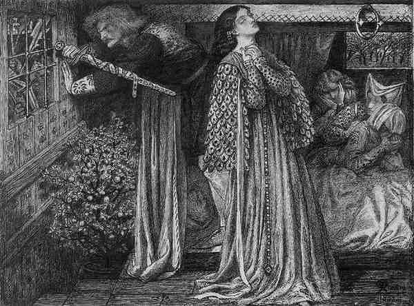 Dante Gabriel Rossetti Rossetti Sir Launcelot In The Queen S Chamber A4 Photo Print