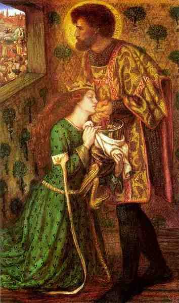 Dante Gabriel Rossetti Saint George And The Princess Sabra A4 Photo Print