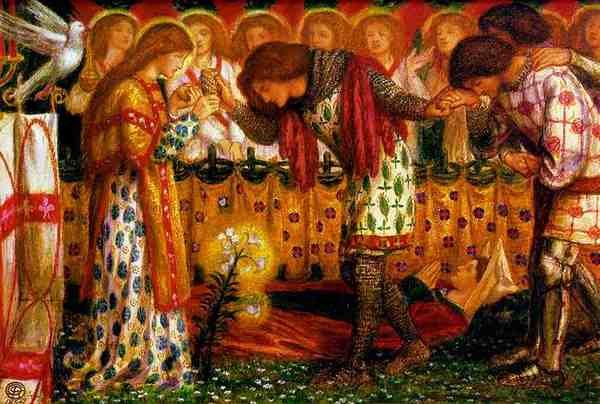 Dante Gabriel Rossetti Sir Galahad A4 Photo Print
