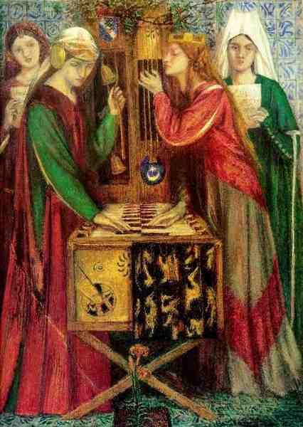 Dante Gabriel Rossetti The Blue Closet A4 Photo Print