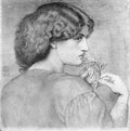 Dante Gabriel Rossetti The Roseleaf A4 Photo Print
