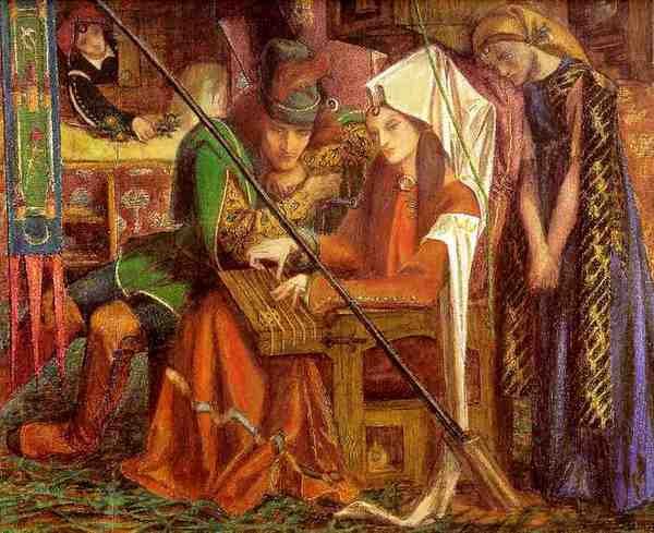 Dante Gabriel Rossetti Tune Of Seven Towers A4 Photo Print