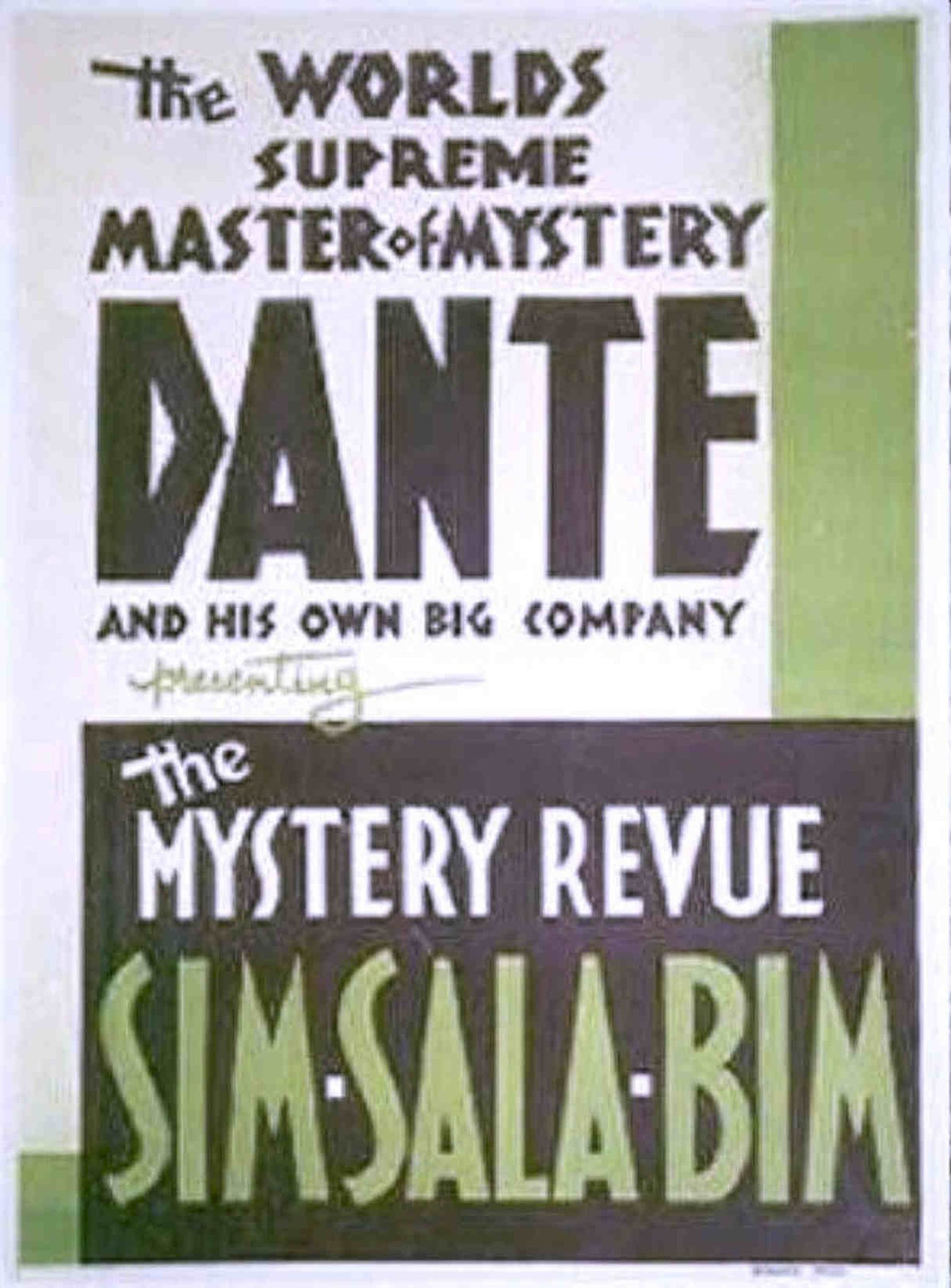 Dantes Simsala Bim Vintage Retro Advert Poster A4 Photo Print