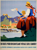 Danube River Cruise Vintage Retro Advert Poster A4 Photo Print