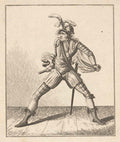 Dapper Soldier Costume GB Cartoon Vintage Retro Advert Poster