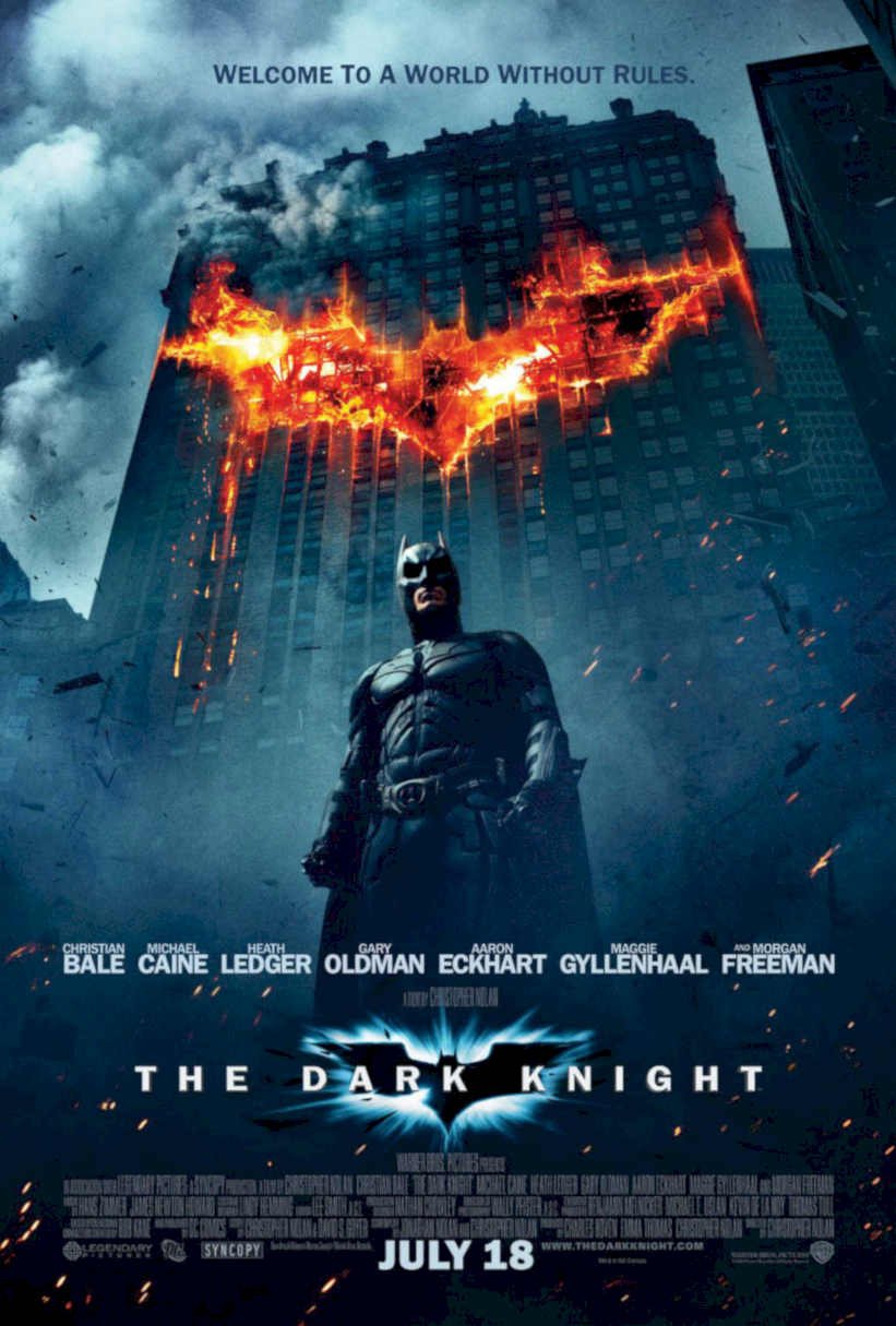 Dark Knight Explosion Vintage Retro Advert Poster A4 Photo Print