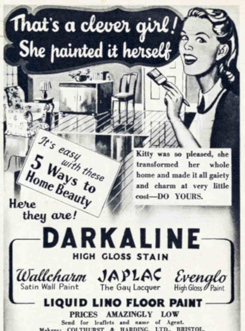 Darkaline Paint Poster Vintage Retro Advert Poster A4 Photo Print