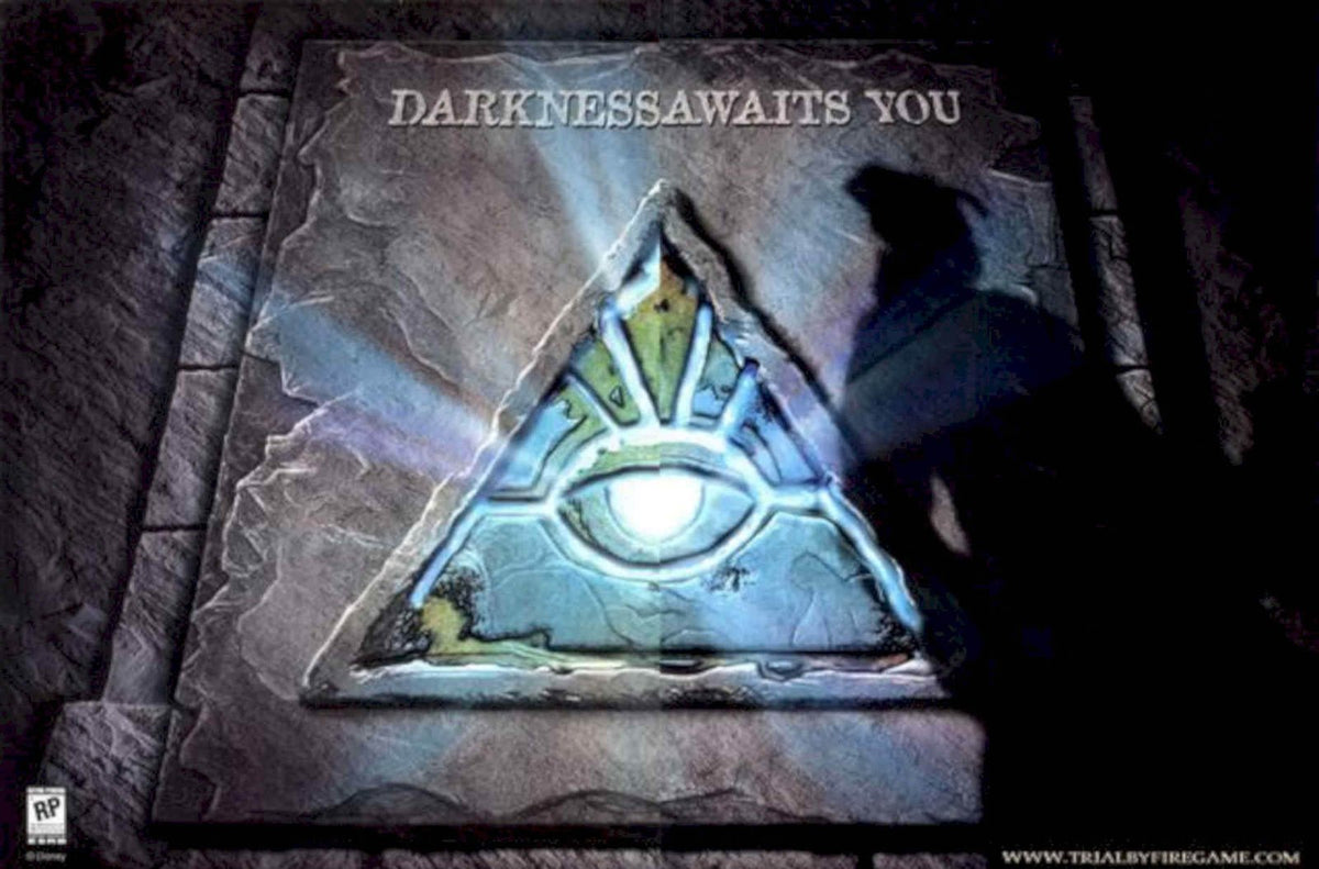 Darkness Stone Eye Vintage Retro Advert Poster A4 Photo Print