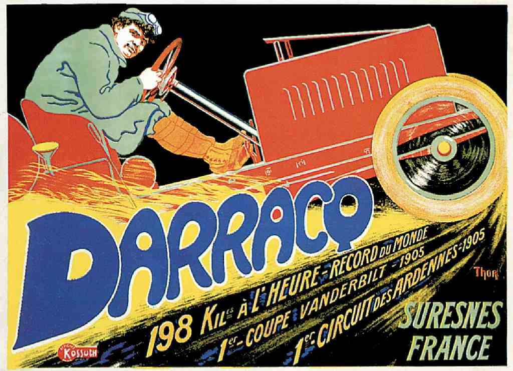 Darracq Vintage A4 Photo Print