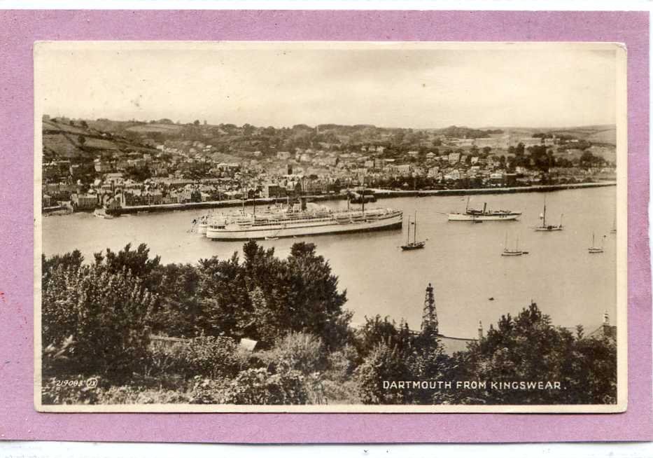 Dartmouth From Kingswear Devon Dated 1932 Vintage A4 Photo Print
