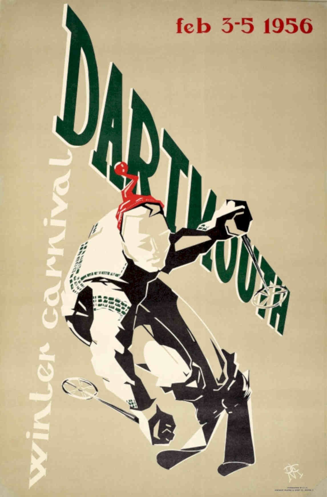 Dartmouth Winter Carnival 1 Vintage Retro Advert Poster A4 Photo Print