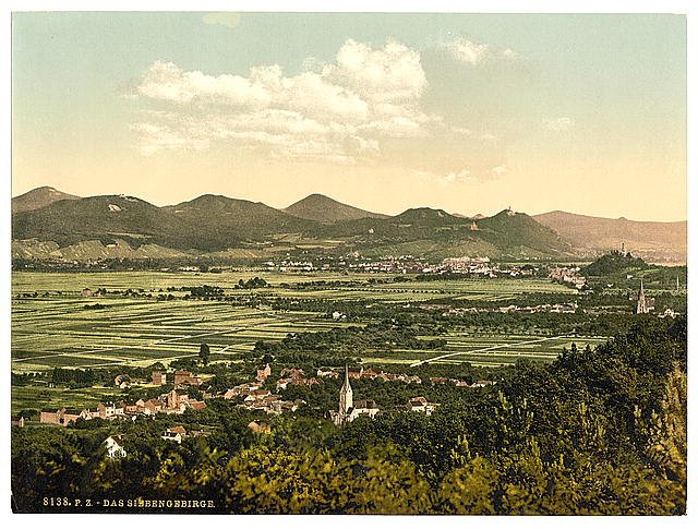 Das Siebengebirge Vintage A4 Photo Print