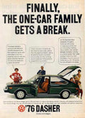 Dasher Family Break Vintage Retro Advert Ads A4 Photo Print