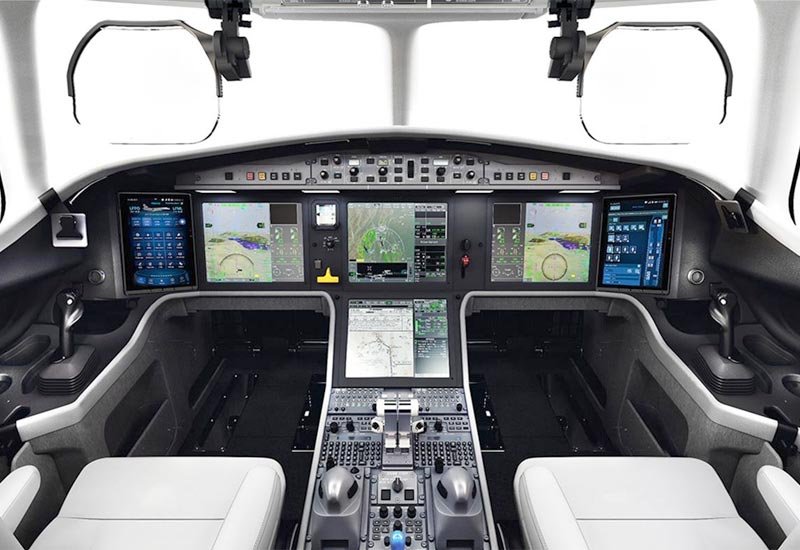 Dassault Falcon 6x Business Jet Cockpit Military A4 Photo Print