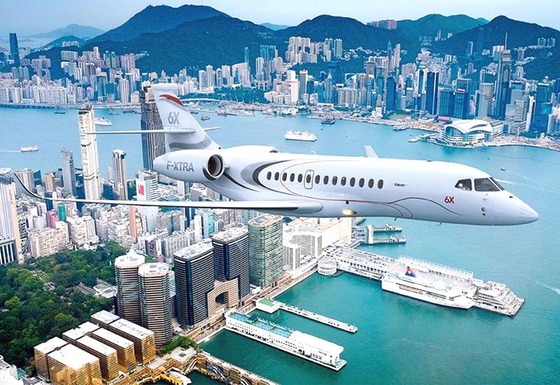 Dassault Falcon 6x Business Jet France Military A4 Photo Print