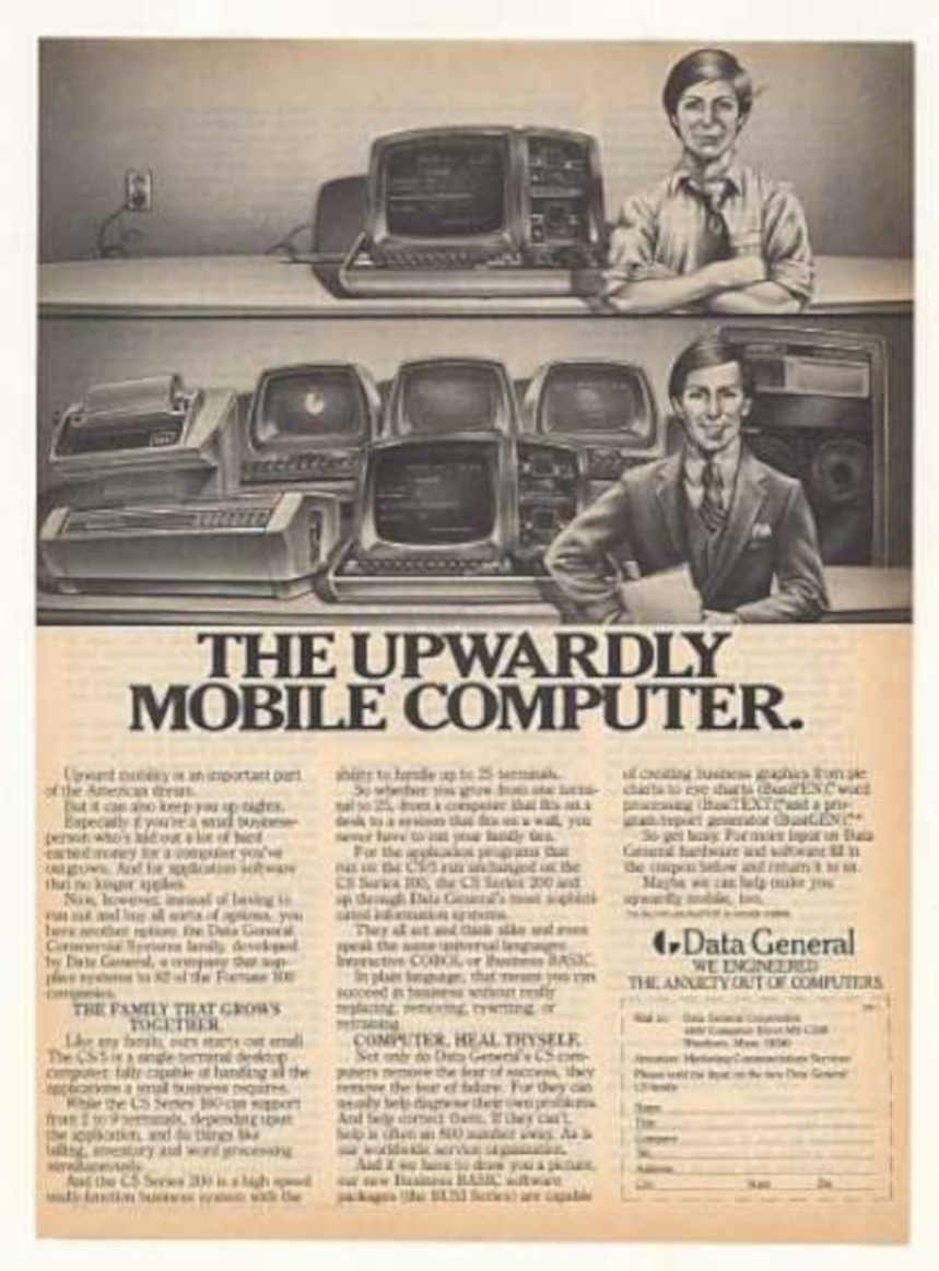 Data General Computers Vintage Retro Advert Ads A4 Photo Print