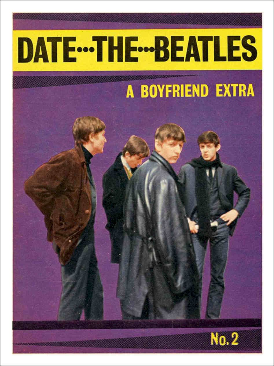 Date The Beatles Number 2 1960s Vintage Retro Advert Poster A4 Photo Print