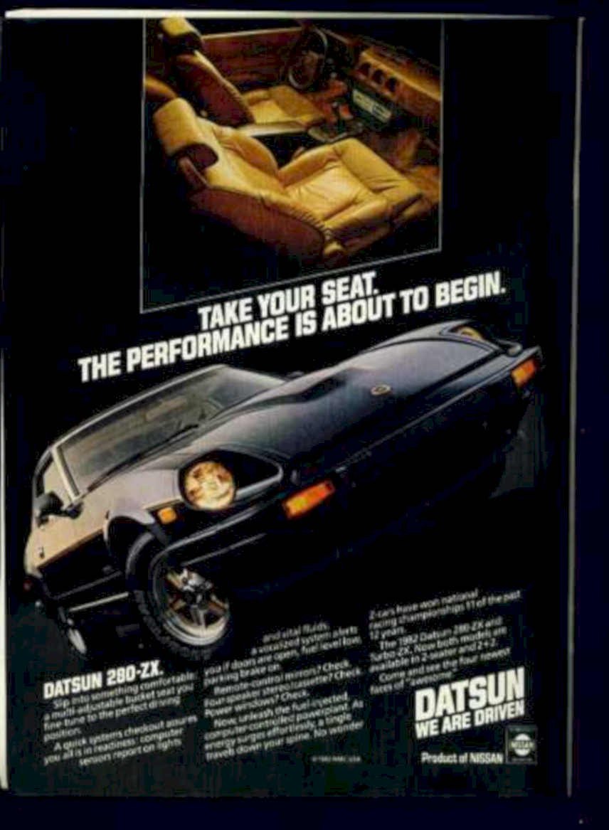 Datsun 280z Coupe Vintage Retro Advert Ads A4 Photo Print