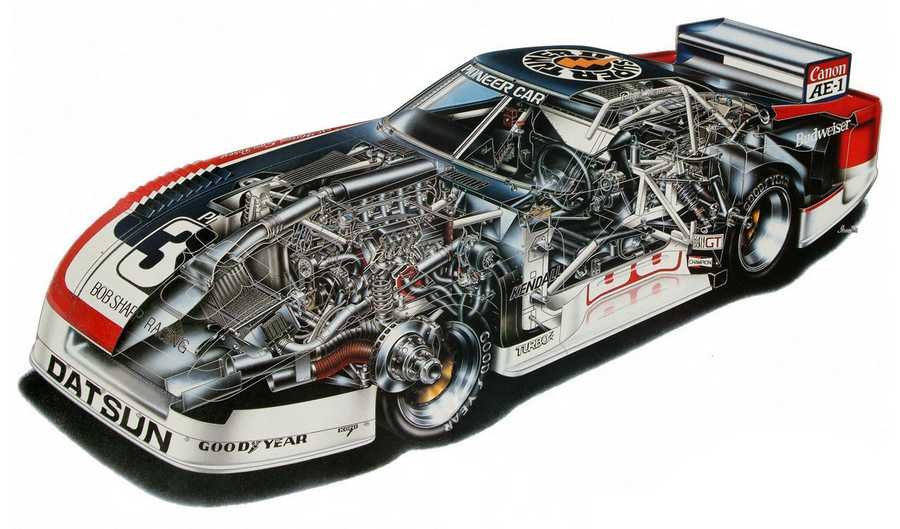 Datsun Bob Sharp cutaway A4 Photo Print