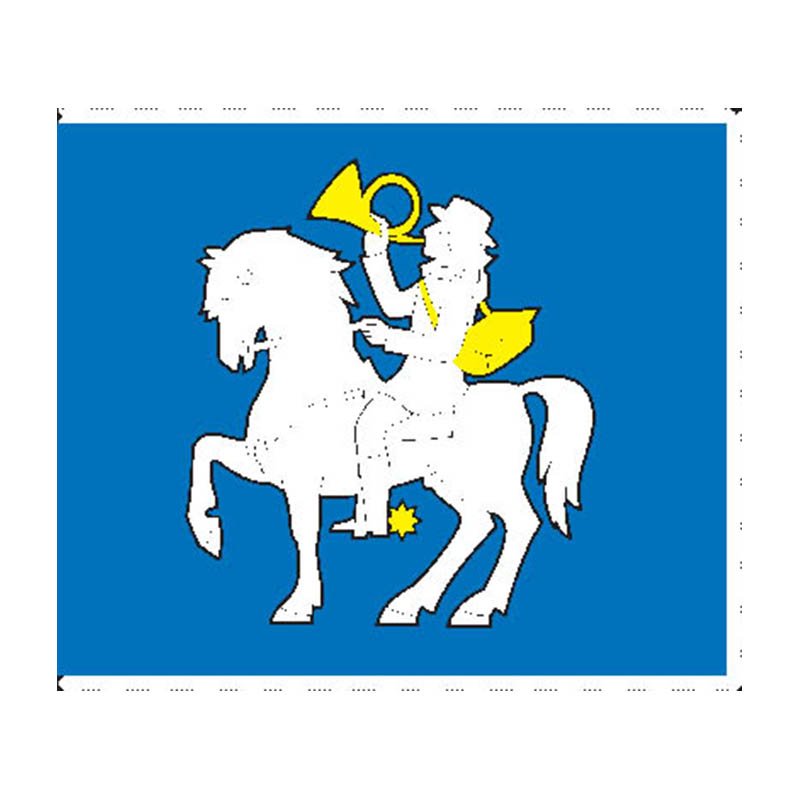Daugailiai City Flag N6748 A4 Photo Print