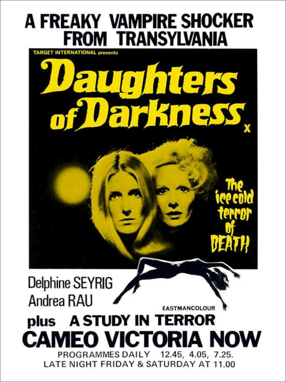 Daughters Of Darkness Delphine Seyrig Vampires 1970s Vintage Retro Advert Poste