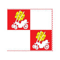 Daujenai City Flag N6749 A4 Photo Print