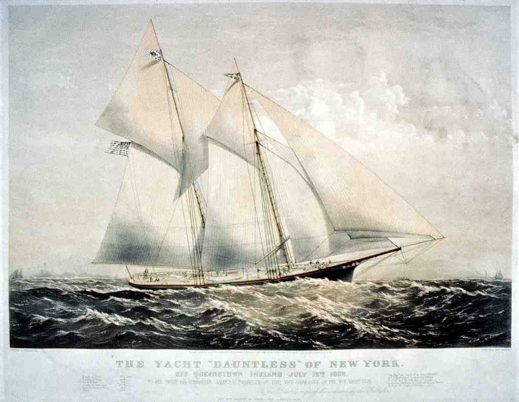 Dauntless 2 Ship Vintage A4 Photo Print