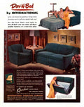 Dav N Bed 1940s Vintage Retro Advert Poster