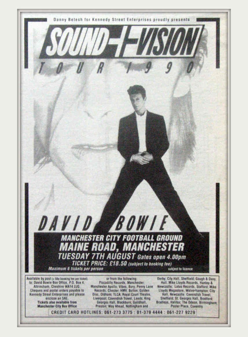 David Bowie Sound Vintage Retro Advert Poster A4 Photo Print