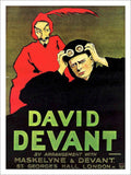 David Devant Magic Poster John Hassall 1910 Vintage Retro Advert Poster A4 Phot