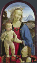 David Ghirlandaio The Virgin and Child with Saint John A4 Photo Print