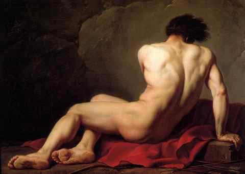 David Jacques Louis Male Nude known as Patroclus A4 Photo Print
