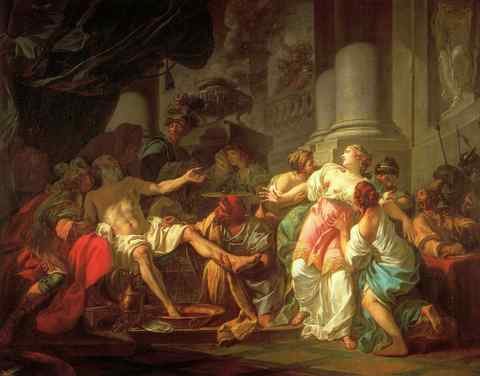 David Jacques Louis The Death of Seneca A4 Photo Print