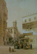 David Roberts Bazaar Of The Coppersmiths A4 Photo Print
