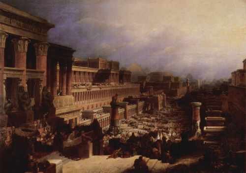 David Roberts Departure Of The Israelites A4 Photo Print