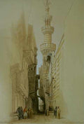 David Roberts Minaret Of The Mosque El Rhamree A4 Photo Print
