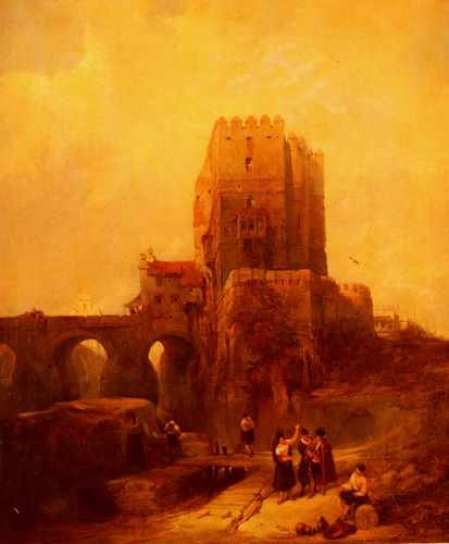 David Roberts Moorish Tower On The Bridge At Cordova A4 Photo Print