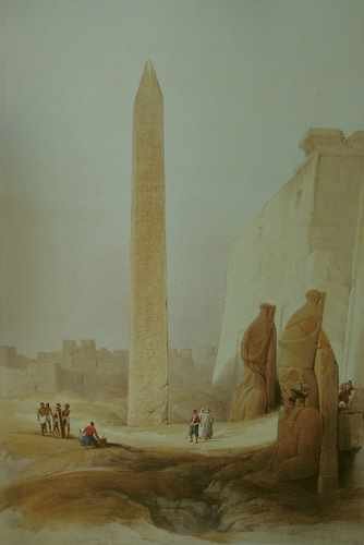 David Roberts Obelisk At Luxor A4 Photo Print