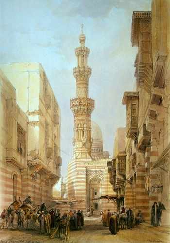 David Roberts Principal Mosque At Boulak A4 Photo Print