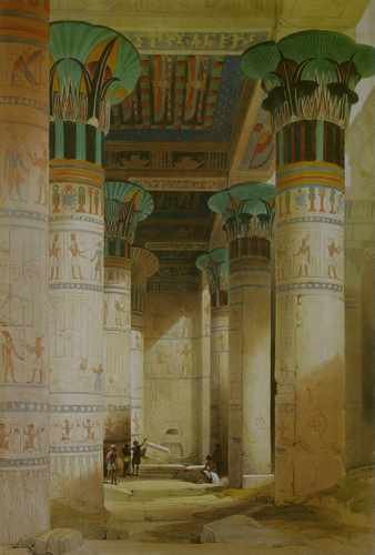 David Roberts Temple Of Isis A4 Photo Print
