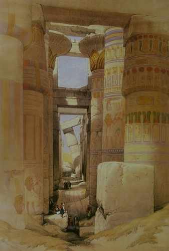 David Roberts Temple Of Karnak A4 Photo Print