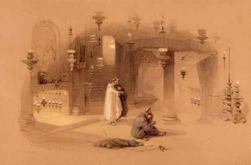 David Roberts The Shrine Of The Holy Nativity A4 Photo Print