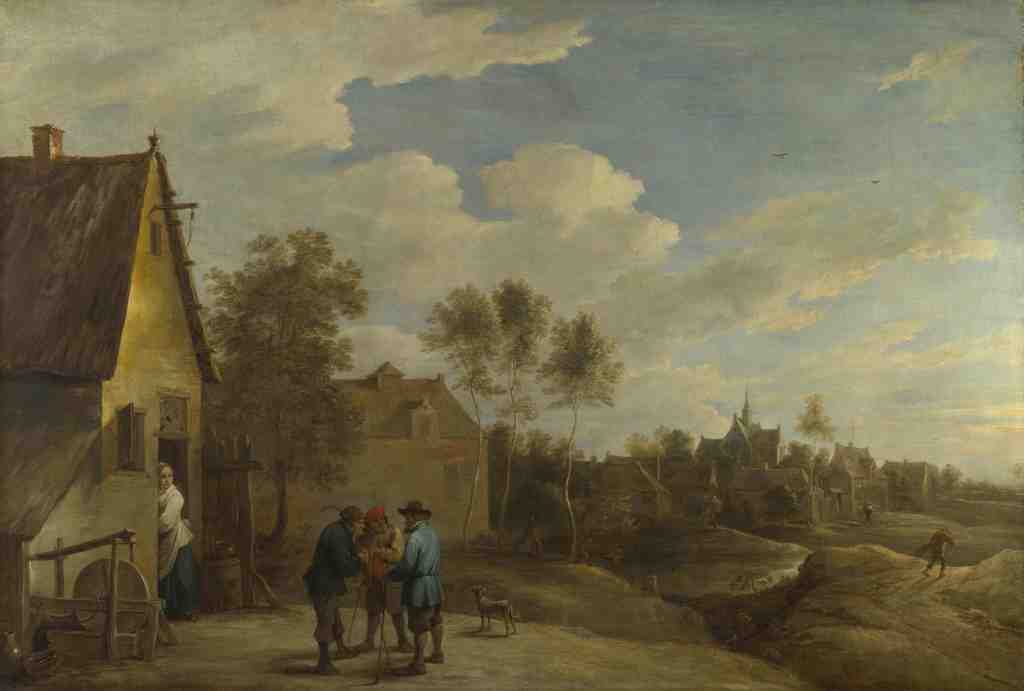 David Teniers the Younger A View of a Village A4 Photo Print